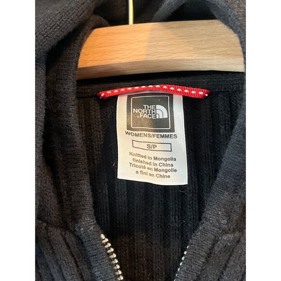 The North Face Womens Black Knit Hooded Zip-Up Cardigan S - Picture 3 of 10